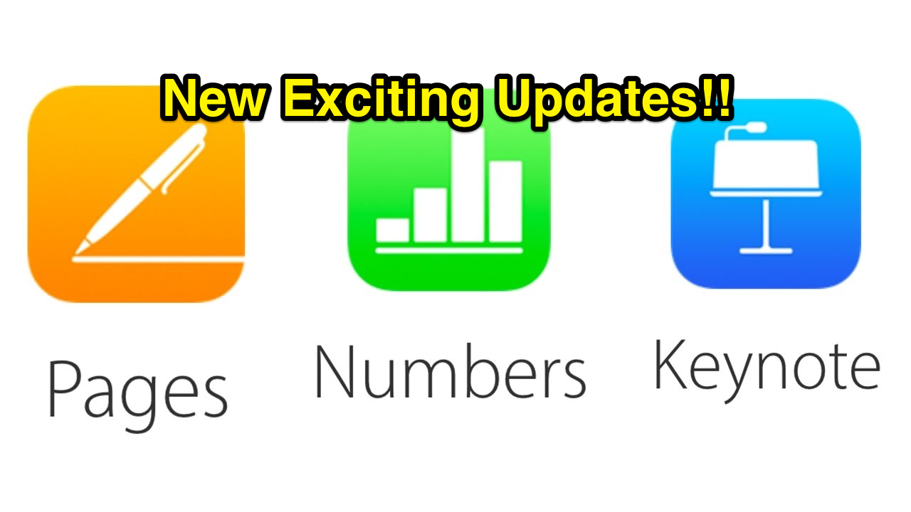 Apple Pages, Keynote, Numbers Announces Awesome New Features